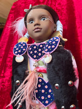 Load image into Gallery viewer, 18 inch doll with jingle dress