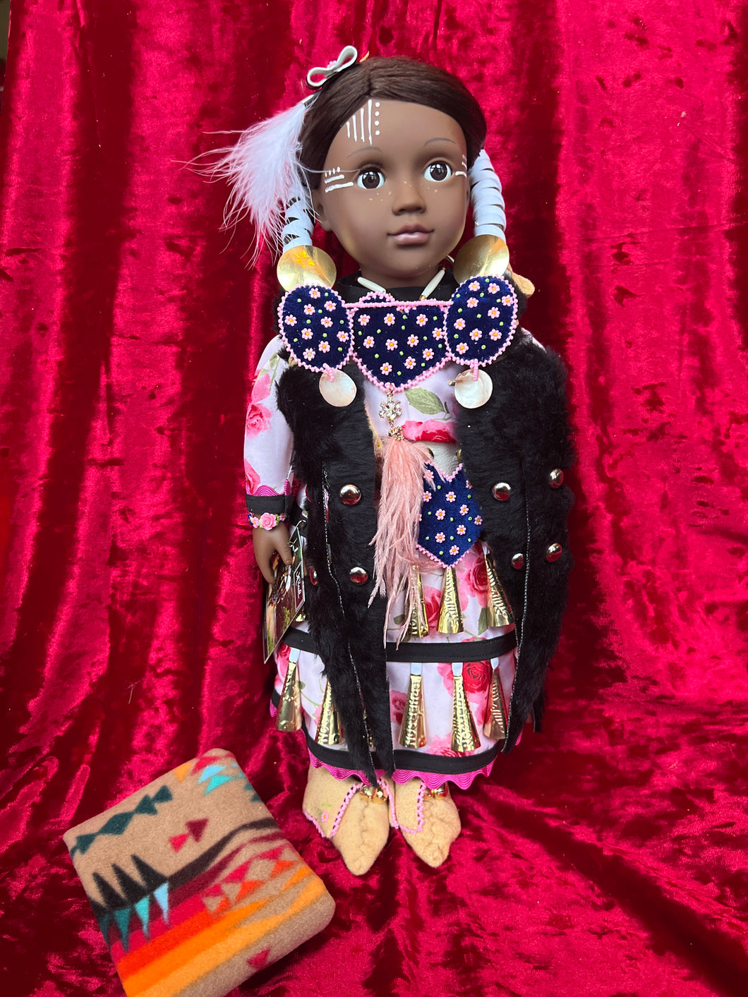 18 inch doll with jingle dress